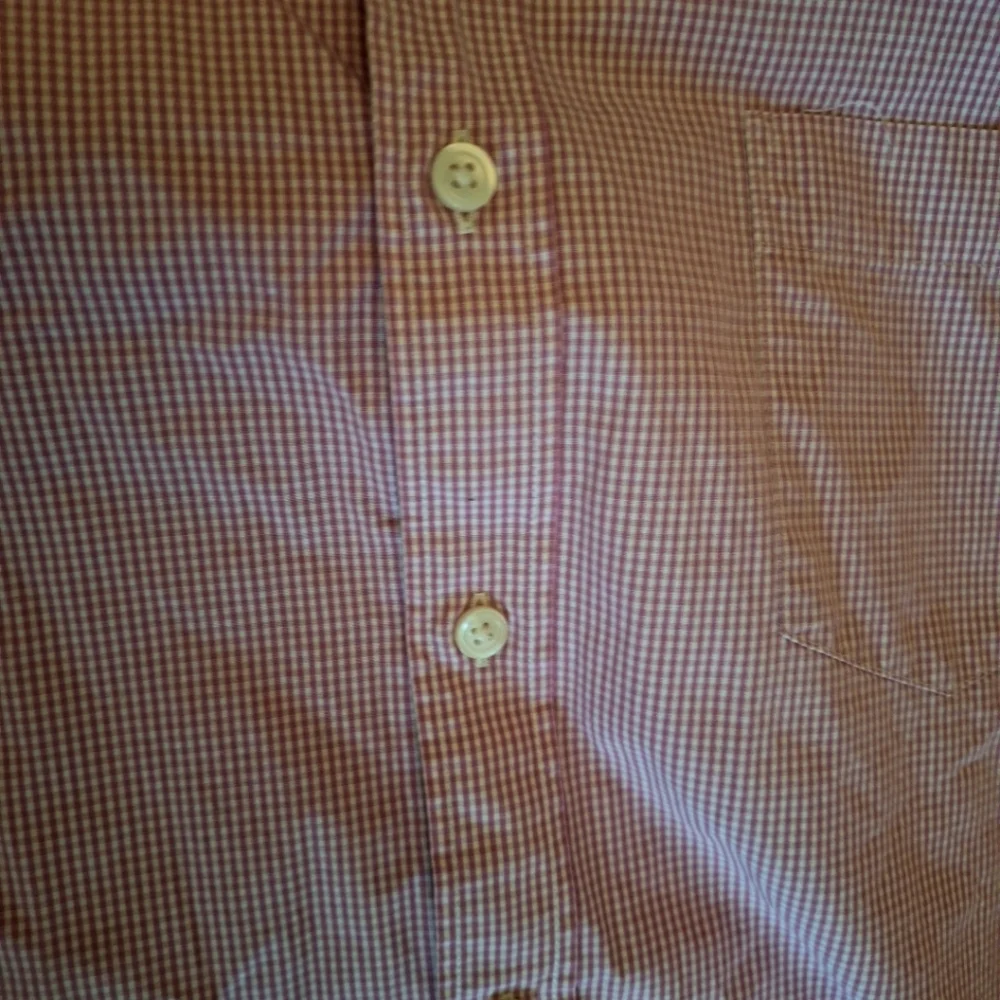 Men's J. Crew Pink Checkered Button Up Shirt Sz XL
